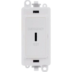 Click GridPro 20Ax Double Pole Keyswitch Emergency Test White