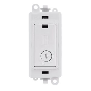 Click GridPro 13A Fused Lockable Module White