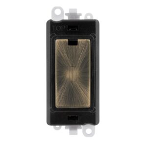 Click GridPro 13A Fused Module Black Antique Brass