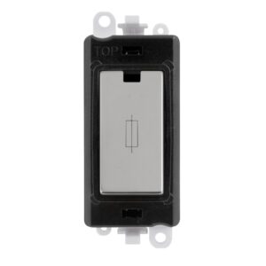 Click GridPro 13A Fused Module Black Polished Chrome