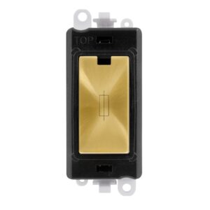 Click GridPro 13A Fused Module Black Satin Brass