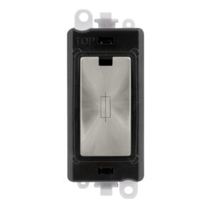 Click GridPro 13A Fused Module Black Satin Chrome