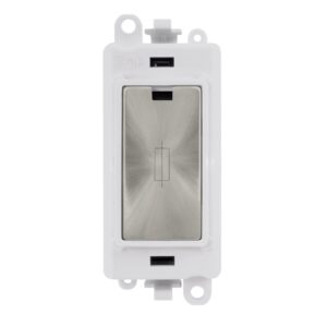 Click GridPro 13A Fused Module White Satin Chrome