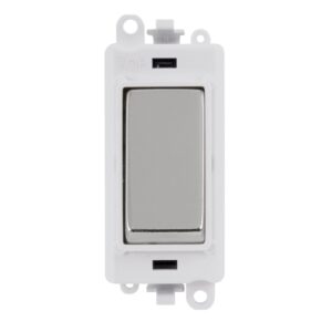 Click GridPro 20Ax 3 Position Switch Module White Polished Chrome