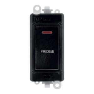 Click GridPro 20Ax Double Pole Switch With Led Module Black Fridge