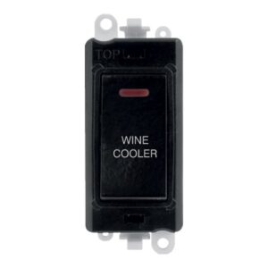 Click GridPro 20Ax Double Pole Switch With Led Module Black Wine Cooler