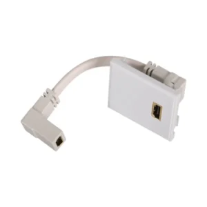 Hager HDMI Outlet White