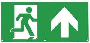 Eterna ISO 7010 Up Arrow Legend For Signledem3 Range