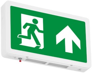 Eterna Maintained Or Non-Maintained Exit Box 4W LED 6000K With ISO 7010 Up Legend