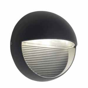 Lutec Radius IP54 Integrated LED 4.2W 4000K Wall Light Dark Grey
