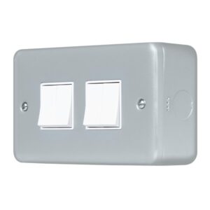Click Metal Clad Pro 10Ax 4 Gang 2 Way Switch