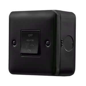 Click Metal Clad Pro 10A 3 Pole Fan Isolation Switch With Back Box