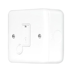 Click Metal Clad Pro 3A Fused Connection With Flex Outlet With Optional Flex Outlet Polar White