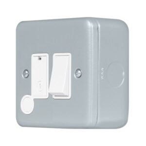 Click Metal Clad Pro 13A Switched Fused Connection With Flex Outlet With Optional Flex Outlet