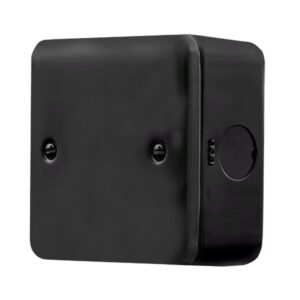 Click Metal Clad Pro 1 Gang Blanking Plate Black