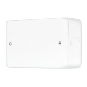 Click Metal Clad Pro 2 Gang Blanking Plate Polar White