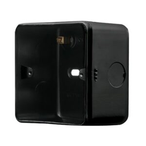 Click Metal Clad Pro 1 Gang 40Mm Deep Surface Mounting Box (Without Knockouts) Black