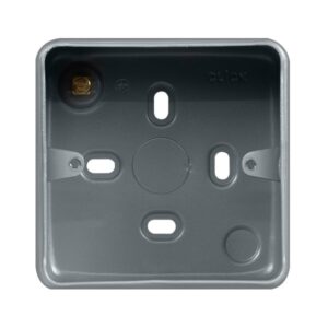 Click Metal Clad Pro 1 Gang 40Mm Deep Surface Mounting Box (Without Knockouts)