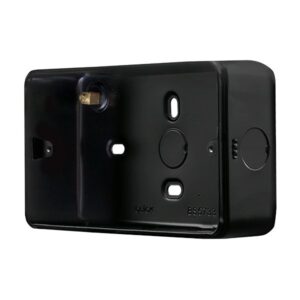 Click Metal Clad Pro 2 Gang 40Mm Deep Surface Mounting Box Black