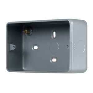 Click Metal Clad Pro 2 Gang 40Mm Deep Surface Mounting Box
