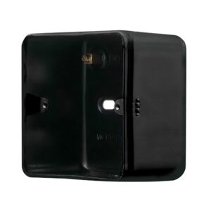 Click Metal Clad Pro 1 Gang 50Mm Deep Surface Mounting Box (Without Knockouts) Black