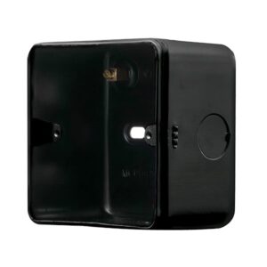 Click Metal Clad Pro 1 Gang 50Mm Deep Surface Mounting Box Black