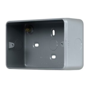 Click Metal Clad Pro 2 Gang 50Mm Deep Surface Mounting Box