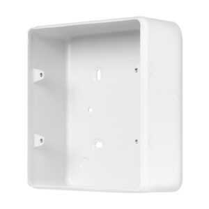 Click Metal Clad Pro 2 Gang 50Mm Deep 2 Tier Surface Mounting Box Polar White