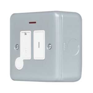 Click Metal Clad Pro 13A Key Switched Fused Connection With Flex Outlet With Optional Flex Outlet & Led
