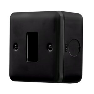 Click Metal Clad Pro 1 Gang GridPro Front Plate Black