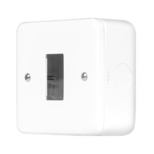 Click Metal Clad Pro 1 Gang GridPro Front Plate Polar White