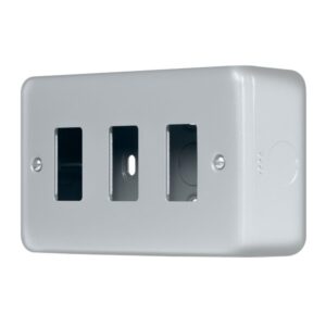 Click Metal Clad Pro 3 Gang GridPro Front Plate