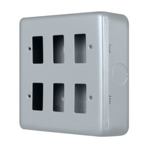 Click Metal Clad Pro 6 Gang GridPro Front Plate