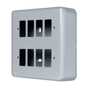 Click Metal Clad Pro 8 Gang GridPro Front Plate