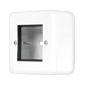 Click Metal Clad Pro 1 Gang New Media Unfurnished Plate 2 Aperture