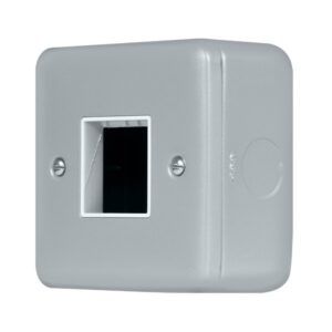 Click Metal Clad Pro 1 Gang Minigrid Plate 2 Aperture