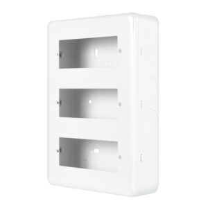 Click Metal Clad Pro 3 Tier Minigrid Plate 18 Aperture Polar White