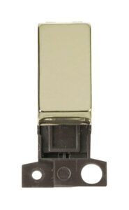 Click MiniGrid 2 Way Ingot 10Ax Switch Brass