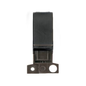 Click Minigrid 10Ax 2 Way Switch Module Metal Matt Bronze Switch