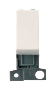 Click MiniGrid 2 Way 10A Retractive Switch Polar White