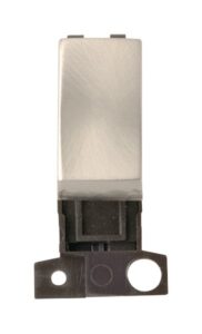 Click MiniGrid 2 Way Retractive Ingot 10A Switch Satin Chrome