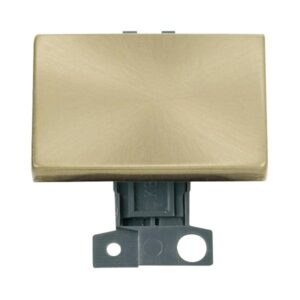 Click MiniGrid 2 Way Ingot 10Ax "Paddle" Switch Satin Brass
