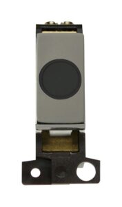Click MiniGrid 20A Ingot Flex Outlet Module Black- Black Nickel