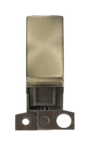 Click MiniGrid 13A Resistive 10Ax Dp Switch Antique Brass