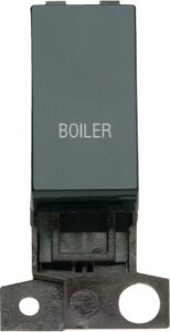 Click MiniGrid 13A 10Ax Dp Ingot Switch Bk "Boiler"
