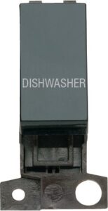 Click MiniGrid 13A 10Ax Dp Ingot Switch Bk "Dishwasher"