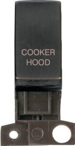 Click Minigrid 13A / 10Ax Dp Resistive Switch Module Matt Bronze Cooker Hood