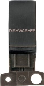 Click Minigrid 13A / 10Ax Dp Resistive Switch Module Matt Bronze Dish Washer