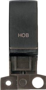 Click Minigrid 13A / 10Ax Dp Resistive Switch Module Matt Bronze Hob