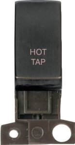 Click Minigrid 13A / 10Ax Dp Resistive Switch Module Matt Bronze Hot Tap